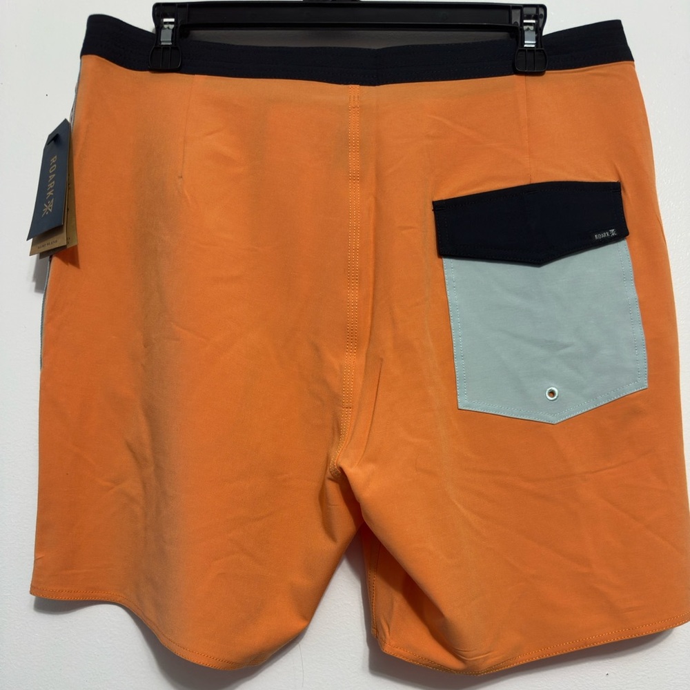 Roark Men's Bold Orange Board Shorts - Picture 2 of 5
